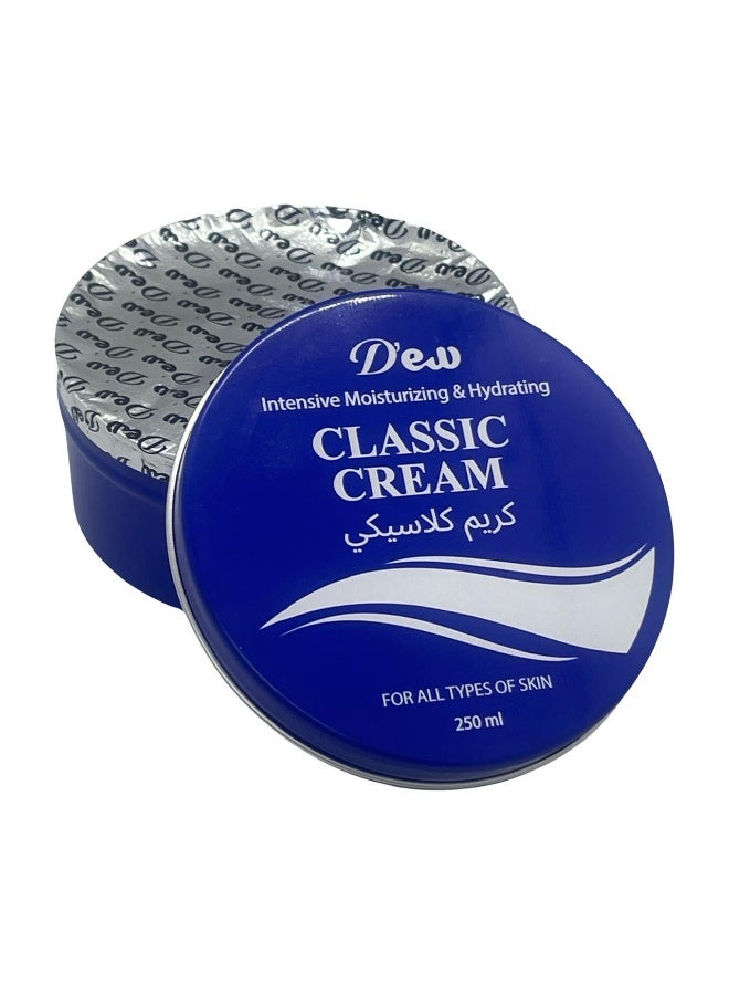 Dew Classic Cream for All Types of Skin - 250ml | Intensive Moisturizing & Hydrating - Image 2