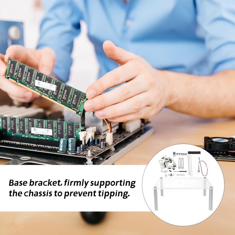 قوس هيكل مفتوح للتركيب الذاتي بقاعدة مستقرة للوحات الأم Mini ITX وMicro ATX - Image 3