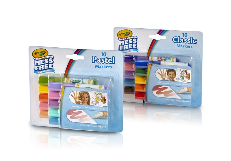 Crayola Color Wonder Markers, Mess Free Coloring, Classic & Pastel Colors (20 Count) (2 Pack ) - Image 1