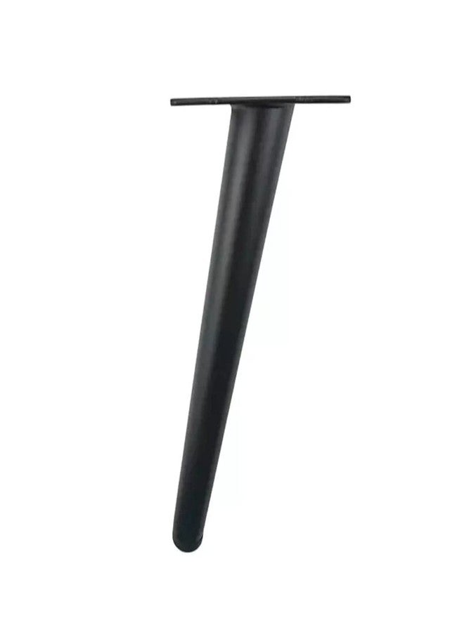 Fascination Sofa Legs Matt Black Finish Cone Shape Design Furniture Leg Set of 4, 12 Inch, Weight Capecity 350kg Black - Image 1
