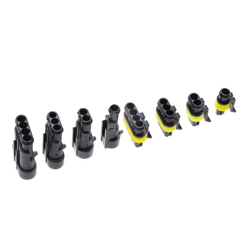 Waterproof Connector: Type 2, Secure Reliable Connection, Superb Plastic Waterproof Design - 408 Pcs 1/2/3/4 Pin Terminals, Male Female Silicone Seal, Electric Cable Kit for Automotive Motorcycle Truc - Image 2