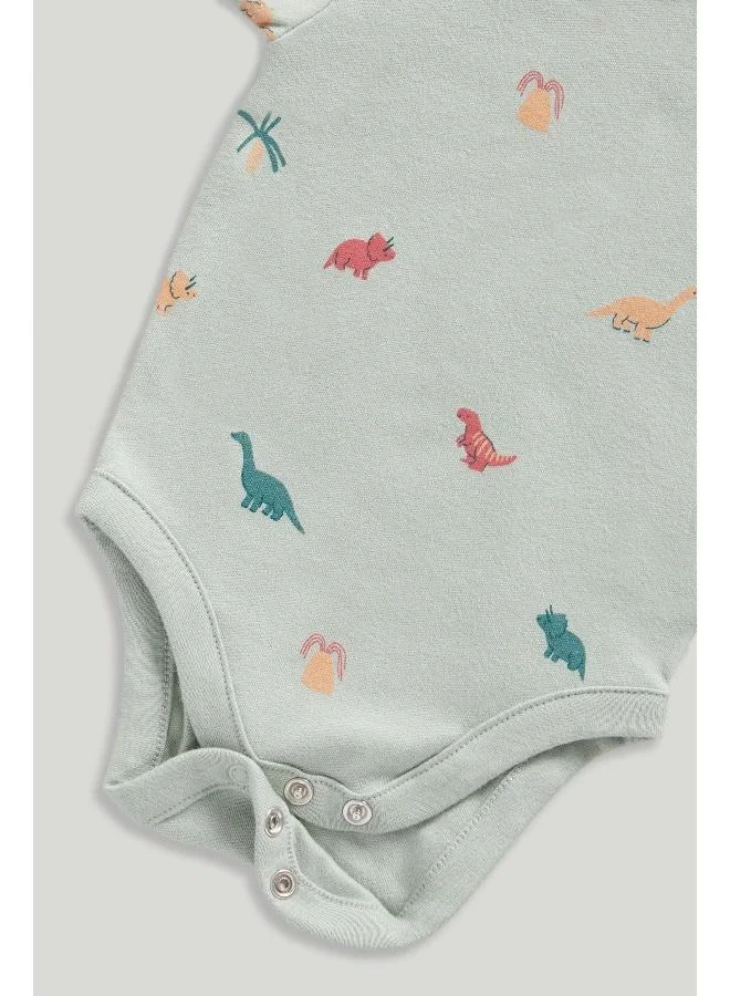 mothercare 2 Pack My First Dinosaur Bodysuits