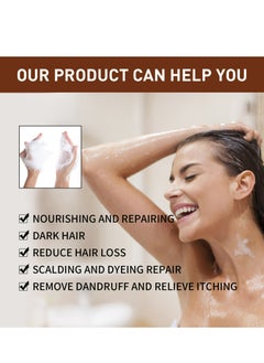 Jaysuing 1pcs Polygonum Multiflorum Shampoo Soap, Hair Coloring, Damage Hair Care  - Image 2