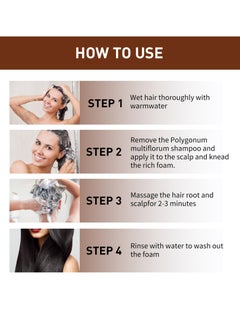 Jaysuing 1pcs Polygonum Multiflorum Shampoo Soap, Hair Coloring, Damage Hair Care  - Image 3