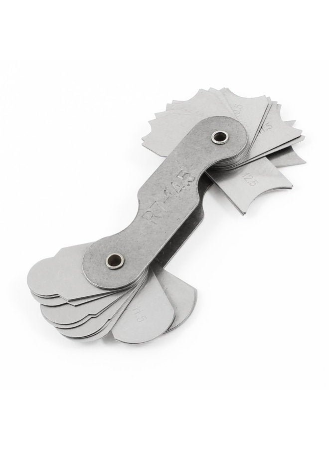 uxcell Radius Gauge Set 32 Plates R7-14.5mm Metric Radius Fillet Gauge, Portable Measuring Tool - Image 1