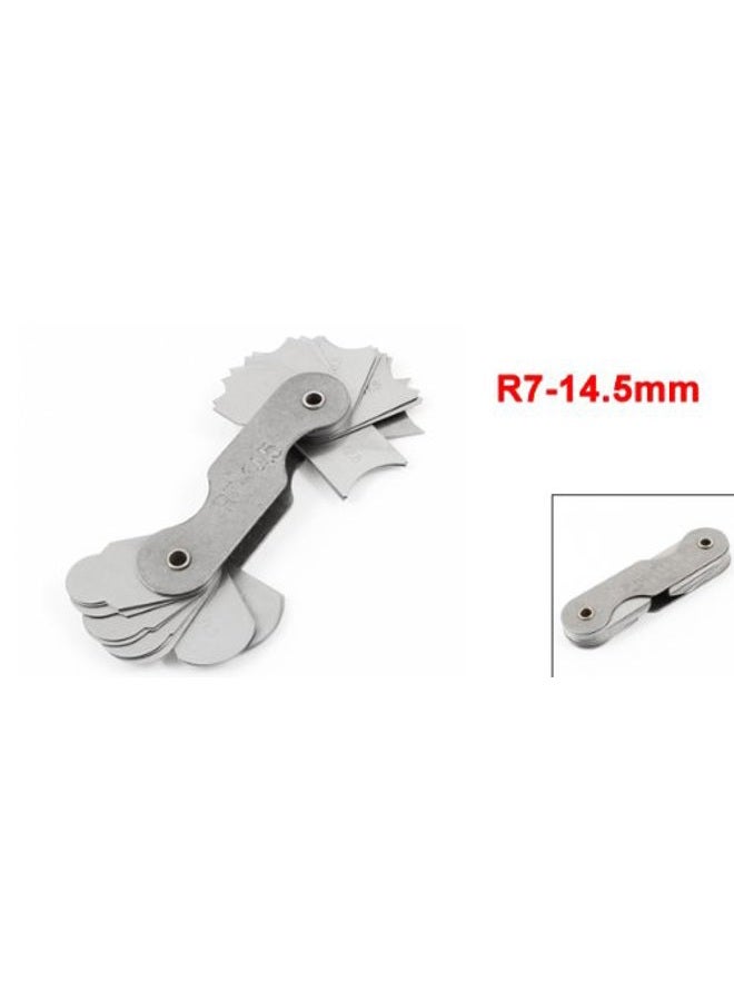 uxcell Radius Gauge Set 32 Plates R7-14.5mm Metric Radius Fillet Gauge, Portable Measuring Tool - Image 2