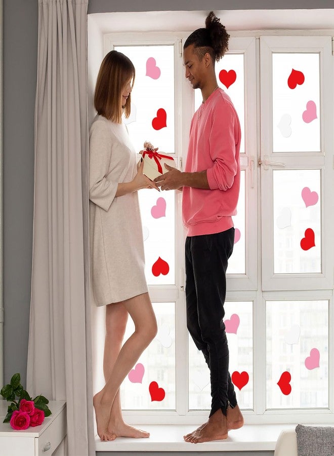 Lucleag 90 PCS Heart Cutouts for Bulletin Board Decorations, Red Pink White Heart Shape Paper Cutouts Heart Cut Outs for Valentine’s Day Crafts Wedding Anniversary Party Decorations - Image 5