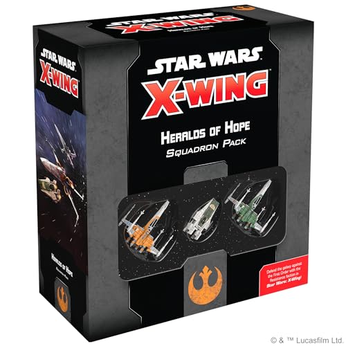 Atomic Mass Games Star Wars XWing 2nd Edition Miniatures Game Heralds of Hope SQUADRON PACK Strategy Game for Kids Adults Ages 14 2 Players 3045 Minute Playtime Made by Atomic Mass Games - Image 1
