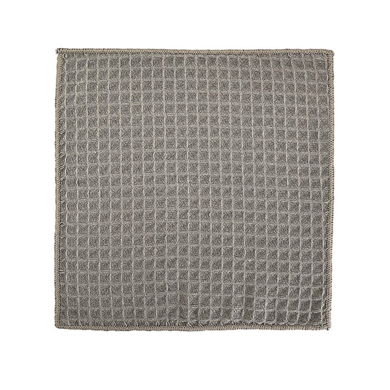 Generic Multifunctional Waffle-Weave Bar Cleaning Cloths 【350gsm】light brown 