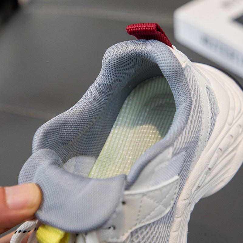 Girls'' Sneakers 202 Spring and Summer New Style Shoes Children''s Casual Dad Shoes Mesh Upper for Older Kids - Image 4