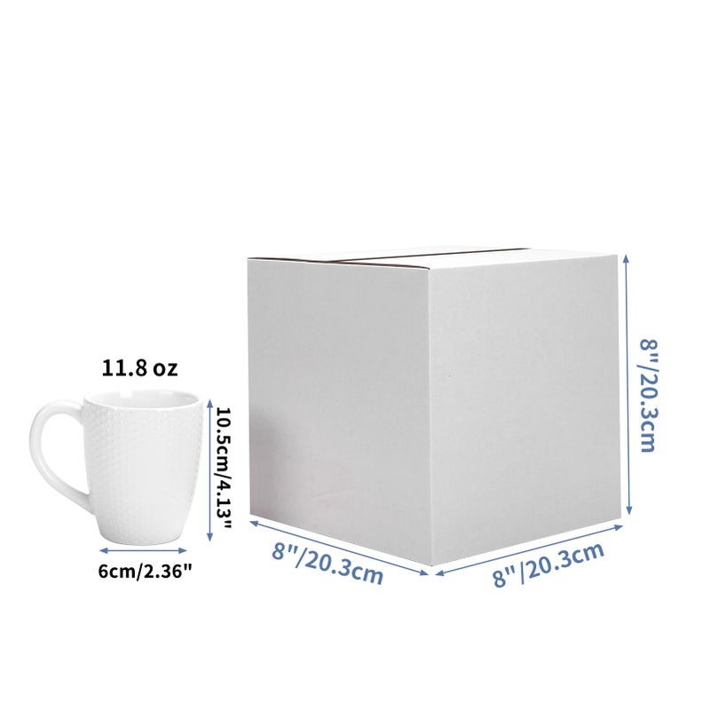 Hoikwo 8x8x8 Shipping Boxes Set of 25, White Corrugated Cardboard Box for Small Business for Packaging Mailing - Image 2