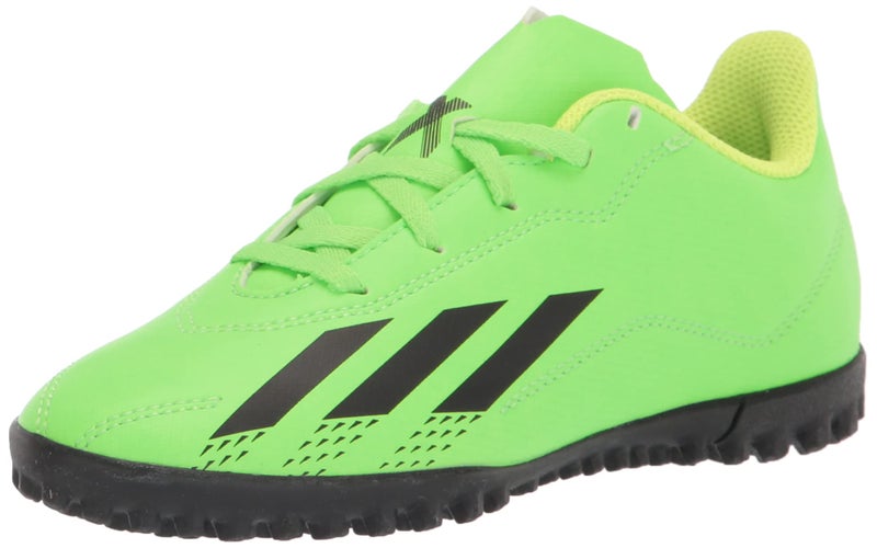adidas Unisex X Speedportal.4 Turf Soccer Shoe, Solar Green/Solar Red/Solar Yellow, 13.5 US Men - Image 1