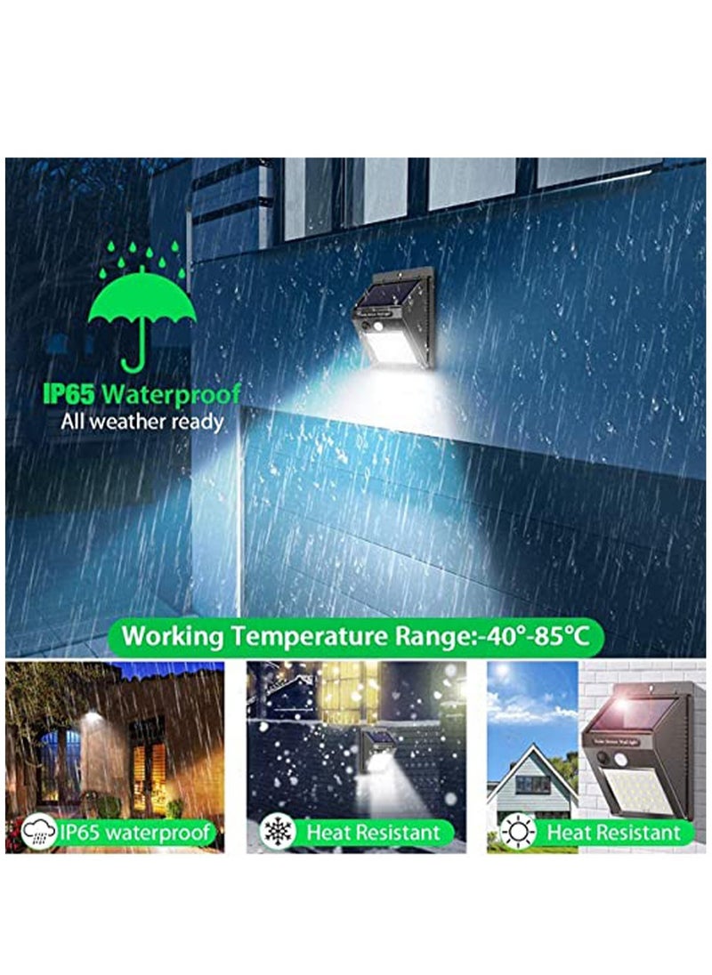 KASTWAVE 4 Pack Solar Wall Lights Outdoor, Waterproof Super Bright Solar Motion Sensor Security Lights Wireless Solar Powered Light for Garden  - Image 3