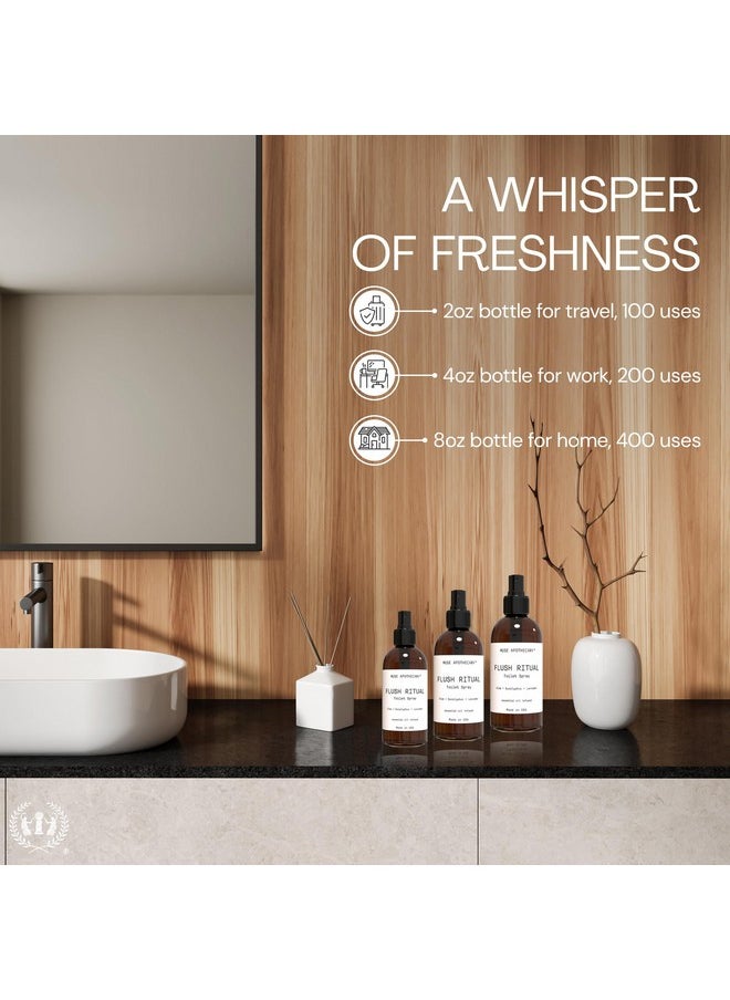 ميوس ابيثيكاري Muse Apothecary Flush Ritual - بخاخ تواليت عطري ومنعش، للاستخدام قبل الذهاب، 8 أونصة، غني بالزيوت العطرية الطبيعية - الحمضيات المنعشة، عبوتان  - Image 4