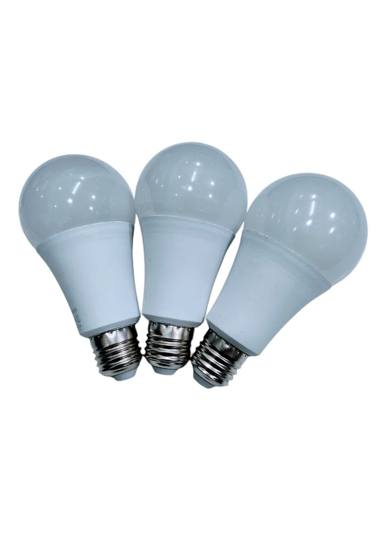3 * 12W High Luminance Globe LED Bulbs - Available in White or Yellow - Energy Saving - Image 2