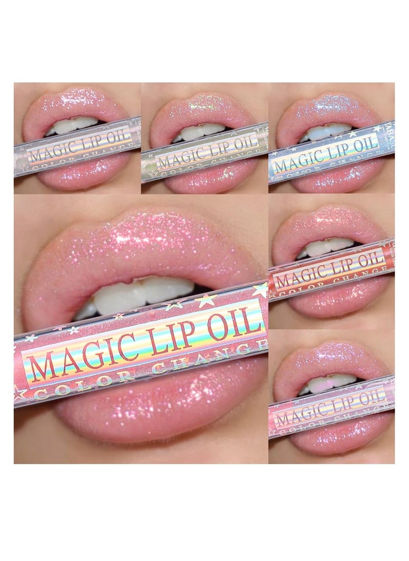 Generic Shimmery Glitter Lip Gloss 6 Colors Liquid Lipstick Set Plumping Lip Oil | Syrupy gloss | Long Lasting | Moisturizing| High Shine | Lip Glow Set (6 Colors/Set)  - Image 2