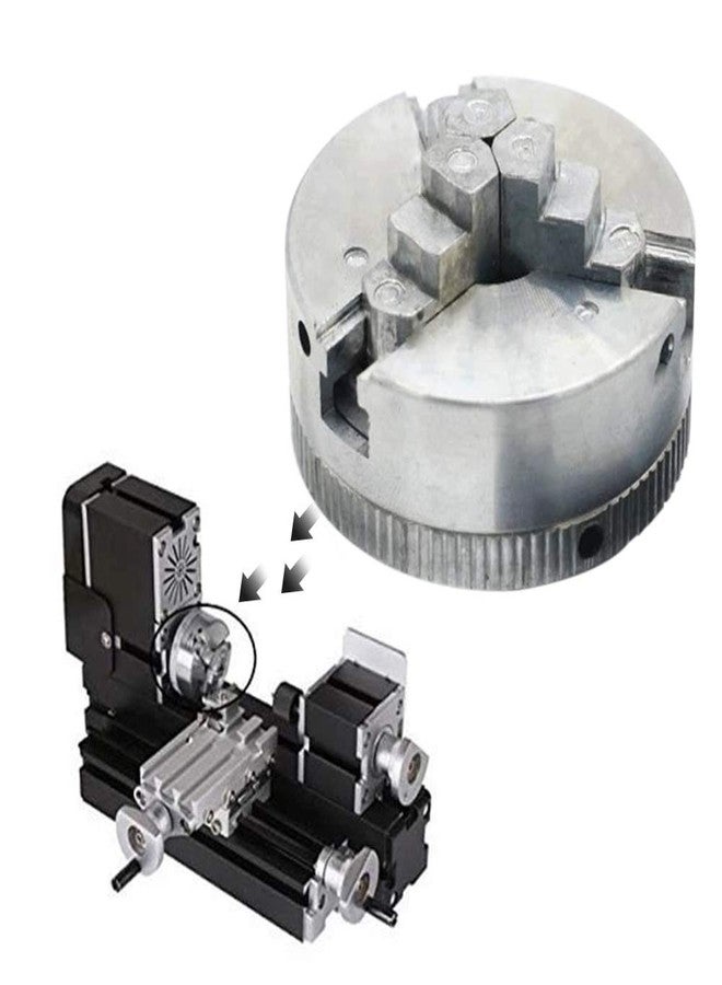 CfoPiryx Z011 3-Jaw Lathe Chuck, 10-35mm Zinc Alloy Mini Self-Centering Wood Turning Chuck With Connecting Rod for Mini Lathe, Power Accessories - Image 3