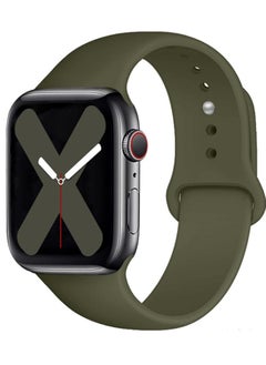 ten.tech Ten Tech Silicone Sport Band for Apple Watch Ultra/Ultra 2 49mm 45mm 44mm 42mm, Waterproof Soft Silicone Sports Band for iWatch Ultra SE 8/7/6/5/4/3/2/1, oily  - Image 1