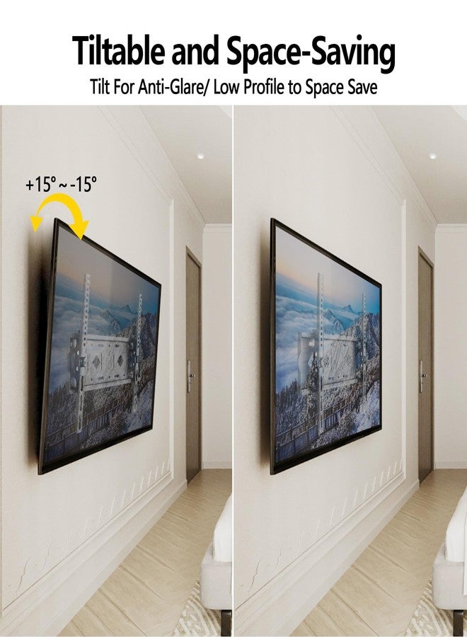 Demiwise Universal Tilting TV Wall Mount for 26-65 inch LED LCD PDP Screen TV, Supports Up to 132 lbs and VESA 400x400mm, Adjustable Tilt, Space-Saving Low Profile Design - Image 4