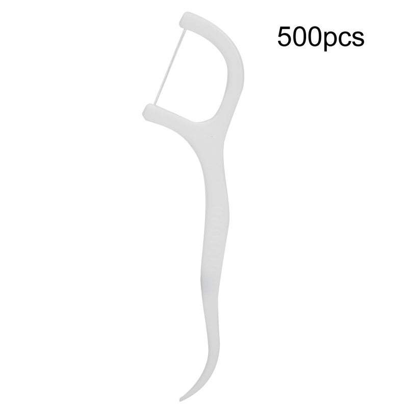 500pcs Disposable Dental Floss Stick Teeth Stain Removal Floss Oral Care Tool - Image 1