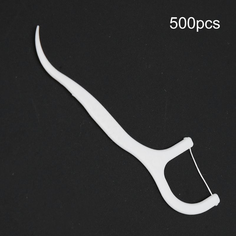 500pcs Disposable Dental Floss Stick Teeth Stain Removal Floss Oral Care Tool - Image 4