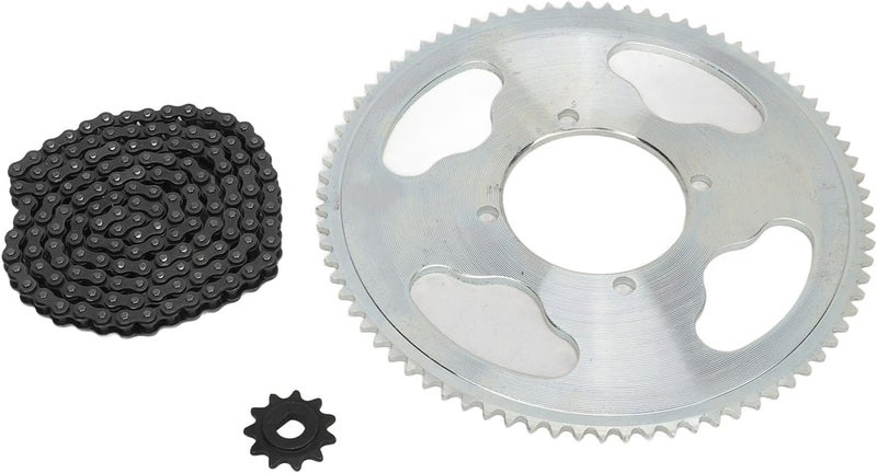 8D 11T Gear Sprocket and 25H 80T Chain Wheel Sprocket Set, Motorcycle ATV Bike Drive Chain Kit, 25H 146 Link Steel and Aluminum Alloy Sprocket Chain Replacement for DIY Scooters an - Image 1