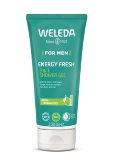 Weleda For Men Energy Fresh 3 in 1 Shower Gel 