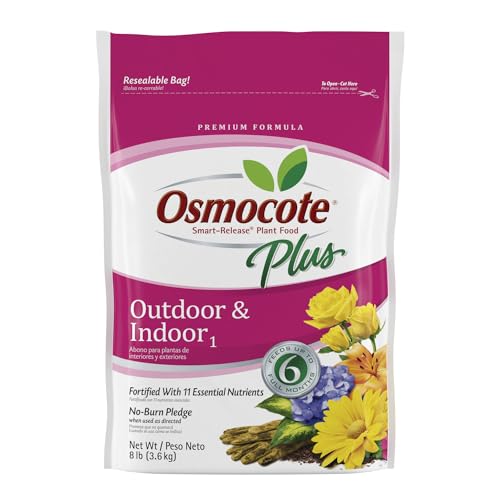 Osmocote Smart-Release Plant Food Plus Outdoor & Indoor₁, Granular Fertilizer with 11 Essential Nutrients, 8 lbs. - Image 1