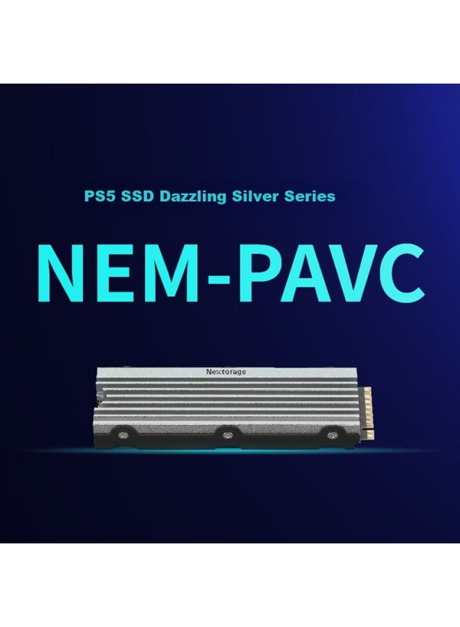 Nextorage نكسوراج 1 تيرابايت SSD، قرص صلب توسيعي لجهاز PS5، واجهة M.2 (بروتوكول NVMe PCIe 4.0)، مع مبرد، سلسلة شوان يين NEM-PAVC1TB - Image 2