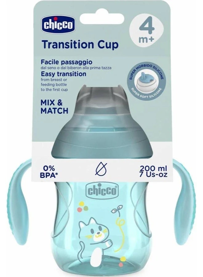 Chicco Mix & Match Transition Cup 4m+ Blue 200ml - Image 2