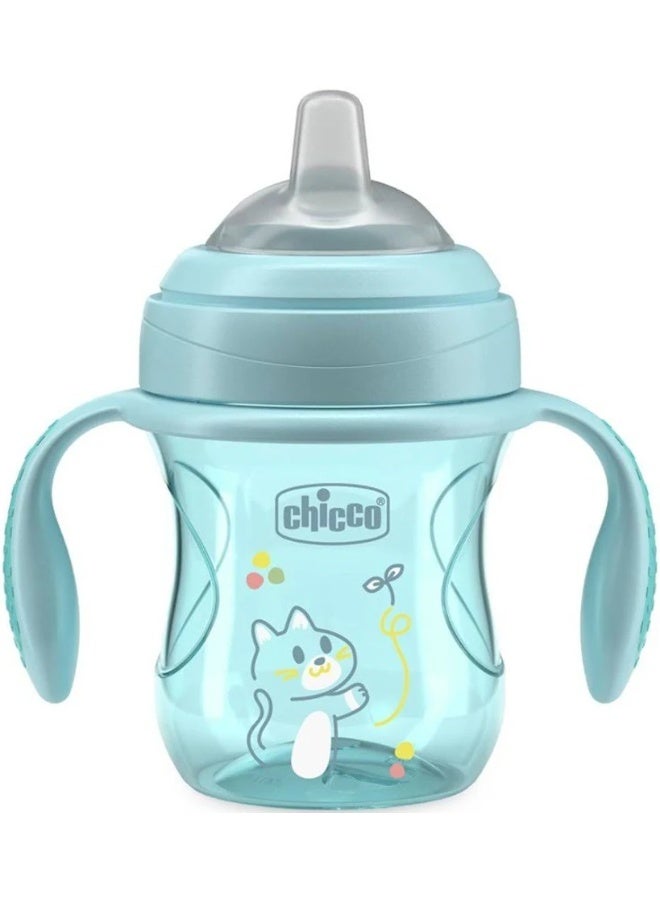 Chicco Mix & Match Transition Cup 4m+ Blue 200ml - Image 1