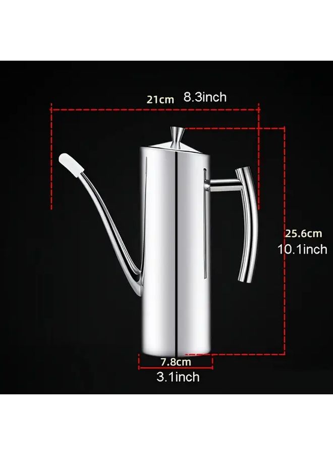304 Stainless Steel 1000ml Leakproof Oil Pot Kitchen Seasoning Container - Image 3