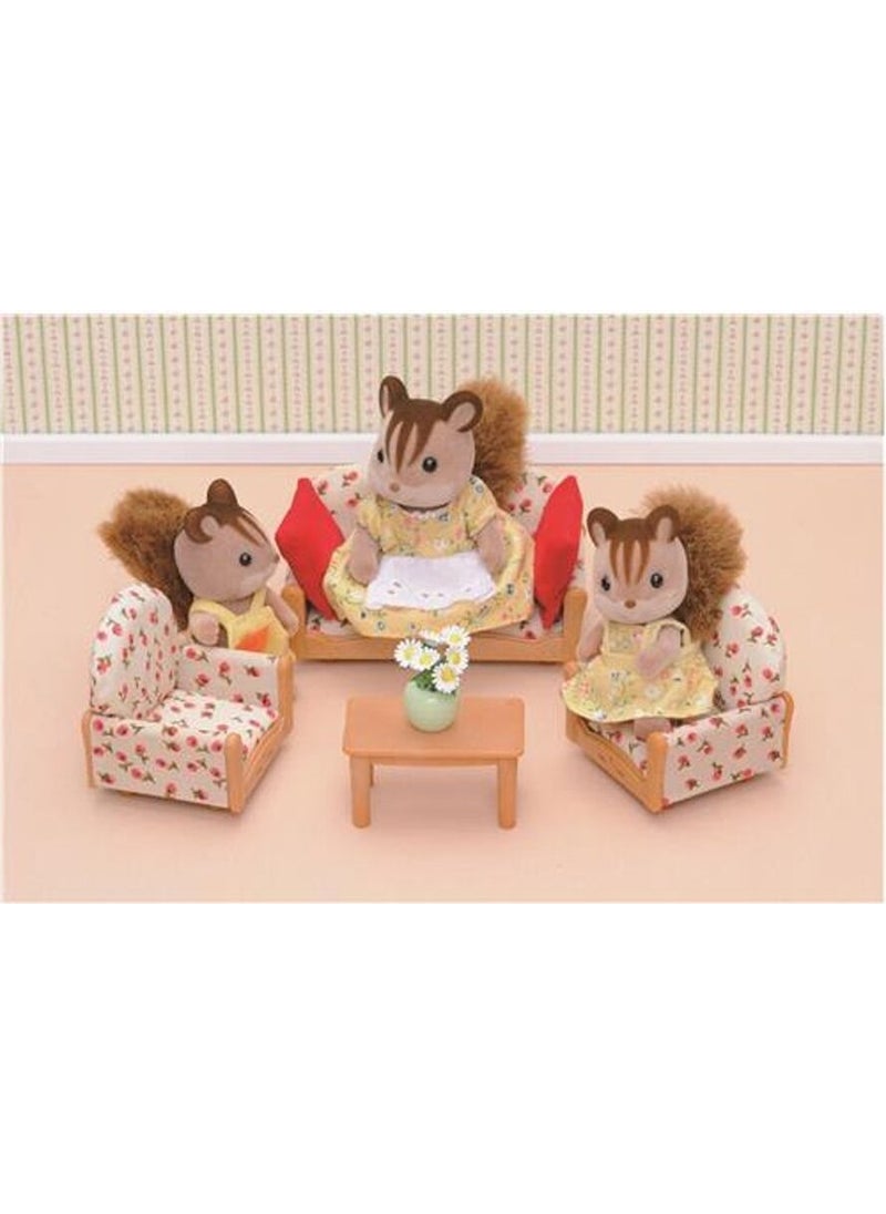 Sylvanian Families - 4464 , 3 Piece Sofa Set, Age +3, Figures Sold Separately. - Image 1