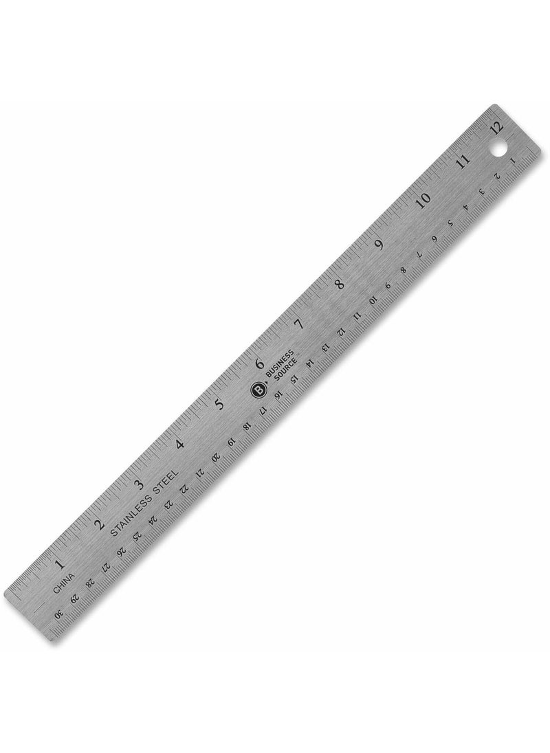 Business Source Business Source Nonskid Stainless Steel Ruler (32361)  - Image 1