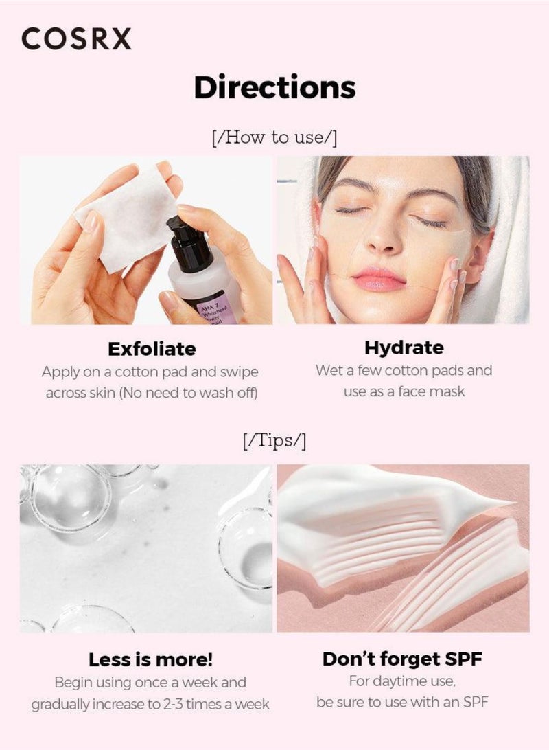 COSRX AHA 7 Whitehead Power Liquid - Gentle Exfoliating Solution for Smooth, Radiant Skin 100ml - Image 4