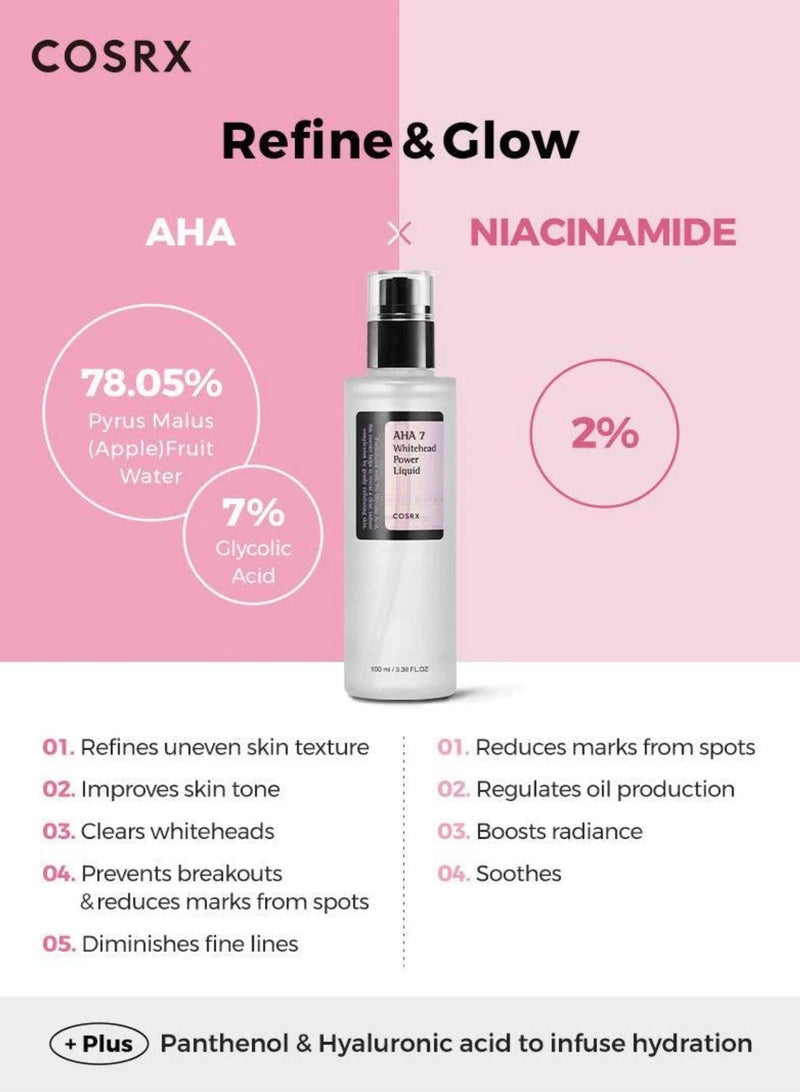 COSRX AHA 7 Whitehead Power Liquid - Gentle Exfoliating Solution for Smooth, Radiant Skin 100ml - Image 5