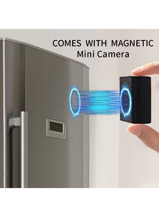 KORAX Mini Video Portable Camera Built-In Battery Nanny Monitor Home Security Night Vision Micro Camera Motion Detection Voice Monitoring XD 1080P HD USB Charging ABS Material Local Storage  ≤36V Working Voltage Home Securit - Image 3