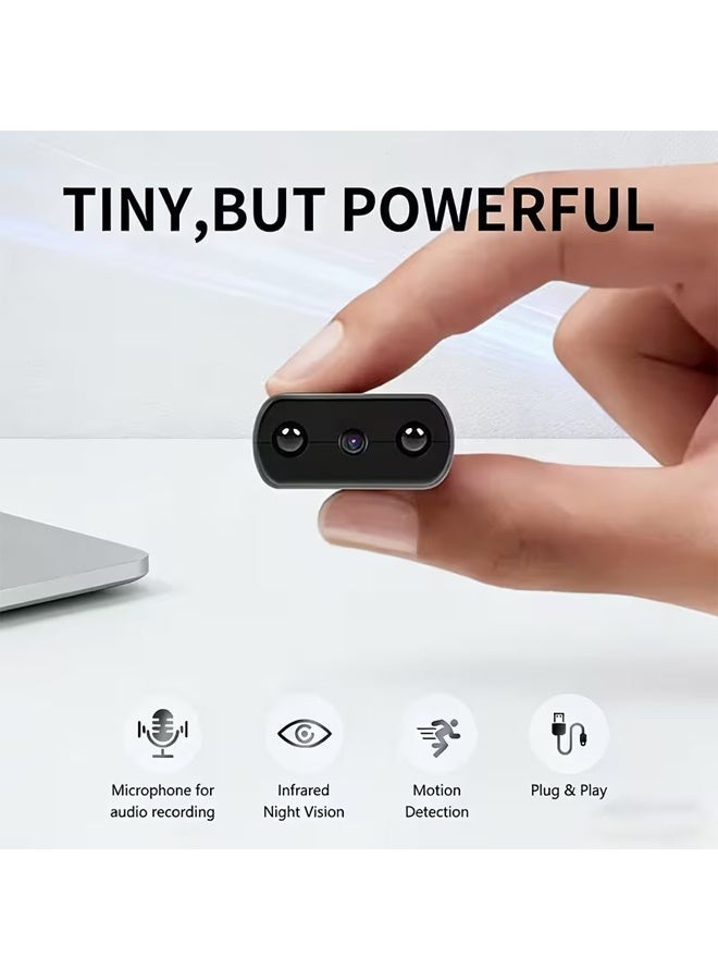 KORAX Mini Video Portable Camera Built-In Battery Nanny Monitor Home Security Night Vision Micro Camera Motion Detection Voice Monitoring XD 1080P HD USB Charging ABS Material Local Storage  ≤36V Working Voltage Home Securit - Image 2