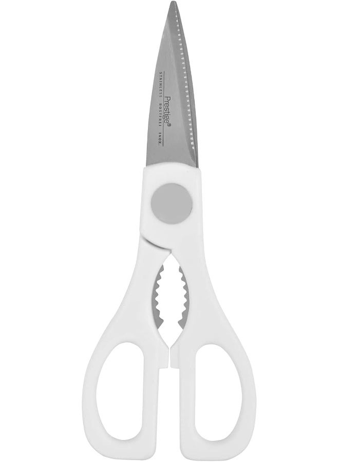 Prestige Multipurpose Kitchen Scissors White 14.4x4.2x.9.2cm - Image 2