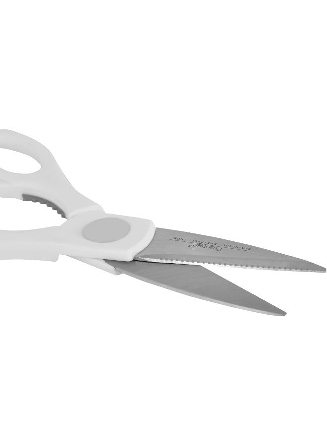 Prestige Multipurpose Kitchen Scissors White 14.4x4.2x.9.2cm - Image 4