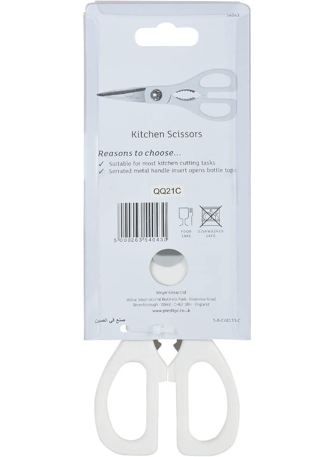 Prestige Multipurpose Kitchen Scissors White 14.4x4.2x.9.2cm - Image 5
