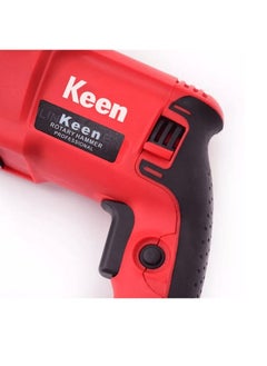 Keen KEEN 950 WATT 28mm Rotary Hammer Drill with 9 pcs accessories for Wall Steel Aluminium works 950W 220-240V 50-60Hz 1600rpm min 28 mm -  Red Color Model OS-103  - Image 2