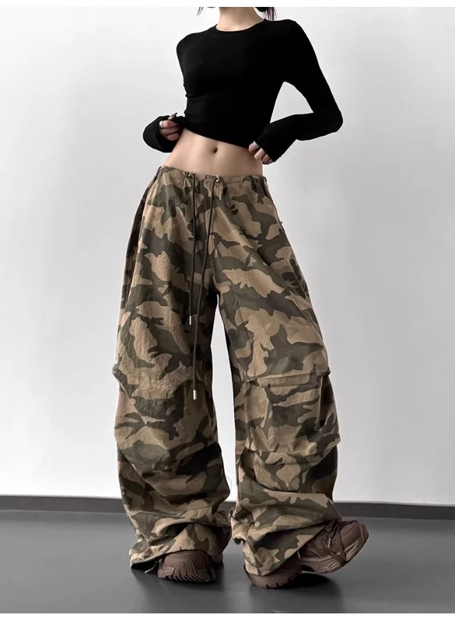Madam Uniq Y2K Vintage American Camouflage Cargo Pants