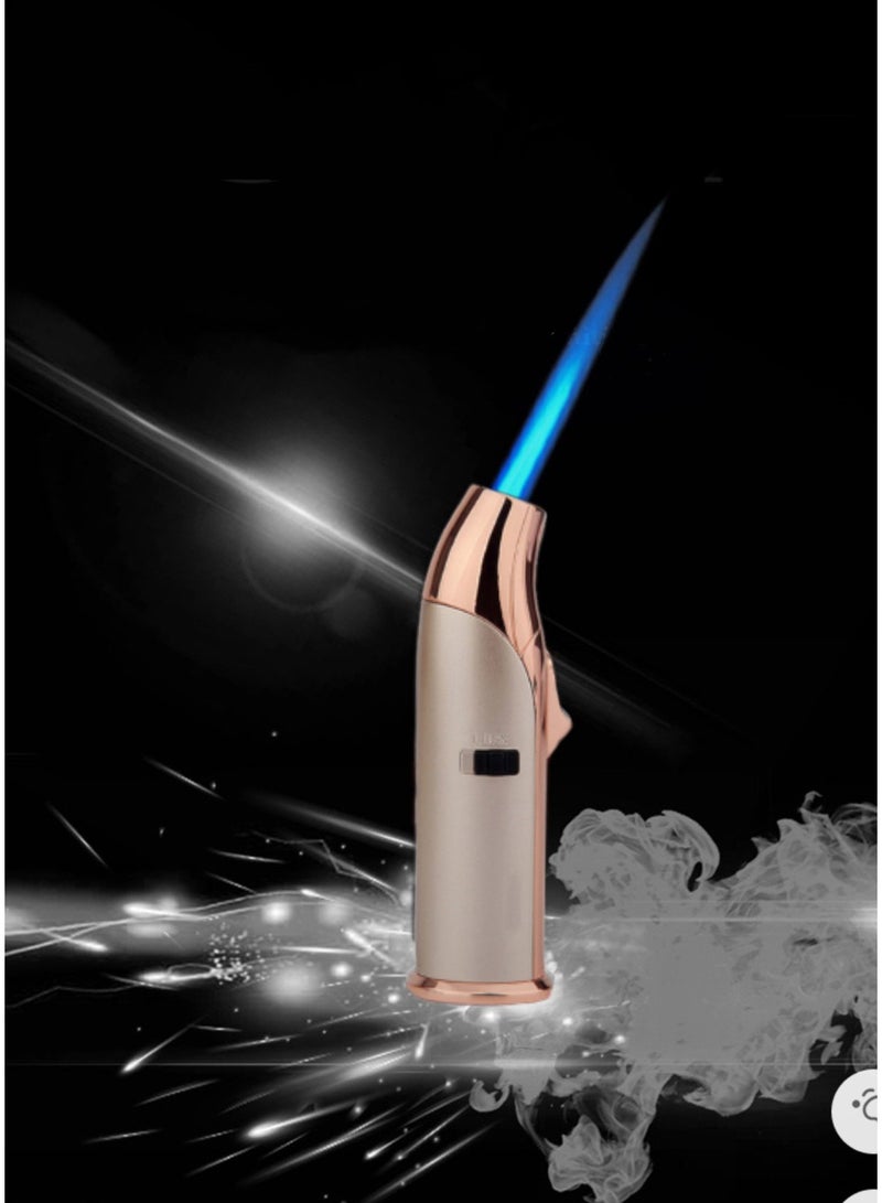 360-degree windproof lighter, cigar lighter, charcoal lighter, adjustable flame, refillable metal lighter (butane not included) - Image 4