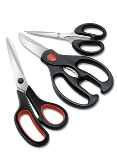 LDQ 3 pcs set Stainless Steel Kitchen Scissors Multifunctional Strong Chicken Bone Scissors Can Clip Walnuts Hand Scissors  - Image 1