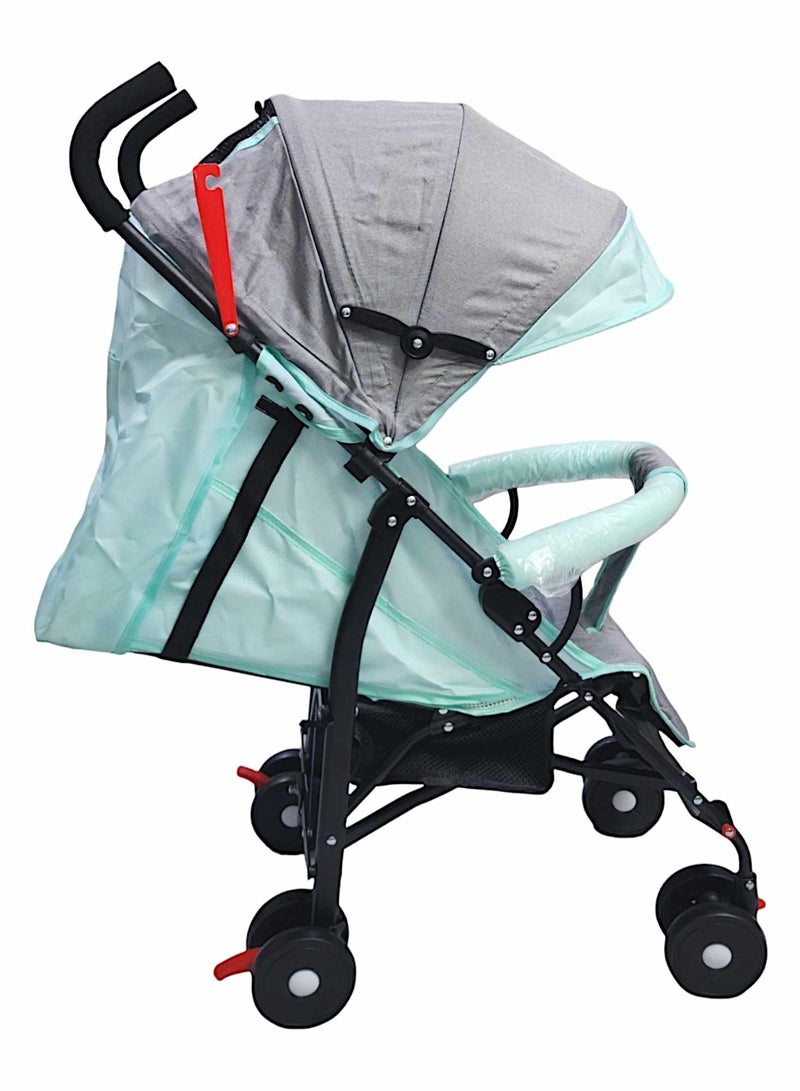 BABYCARA Lightweight Stroller with Adjustable Seat and Convenient Storage Basket - Image 2