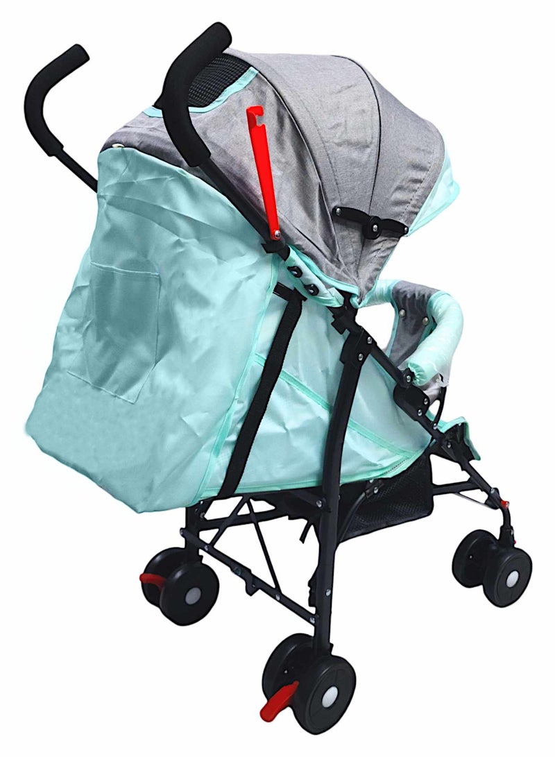 BABYCARA Lightweight Stroller with Adjustable Seat and Convenient Storage Basket - Image 3
