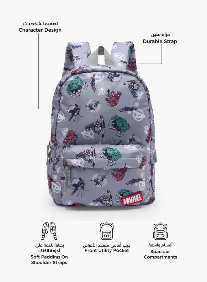 مارفل Avengers Print School Backpack For Boys 13 Years+ With Adjustable Shoulder Straps - 24 Inches - 26x36x36 CM