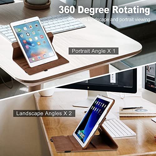 Boxdljh Apple iPad 10.2 Case - Fit for iPad 9th, 8th & 7th Generation - Rotating 360 Degree - Sleep Wake Function - Brown - Image 2