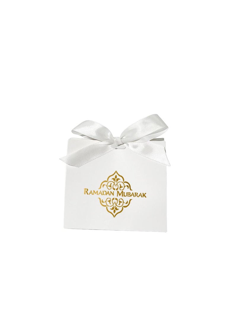 Bluejw 50 Pieces Candy Packaging Cardboard Box For Eid Mubark Ramadan Mubarak Party Souvenir Gift Boxes - Image 1